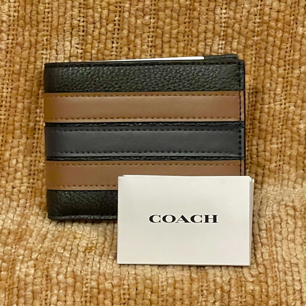 BUNDLE Coach Varsity Stripe Backpack & Wallet, NWTs - Picture 8 of 16
